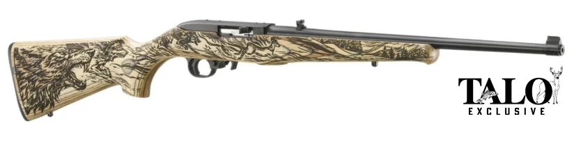 10/22 22LR Wolf 18.5" Natural/Blue 10-rd TALO