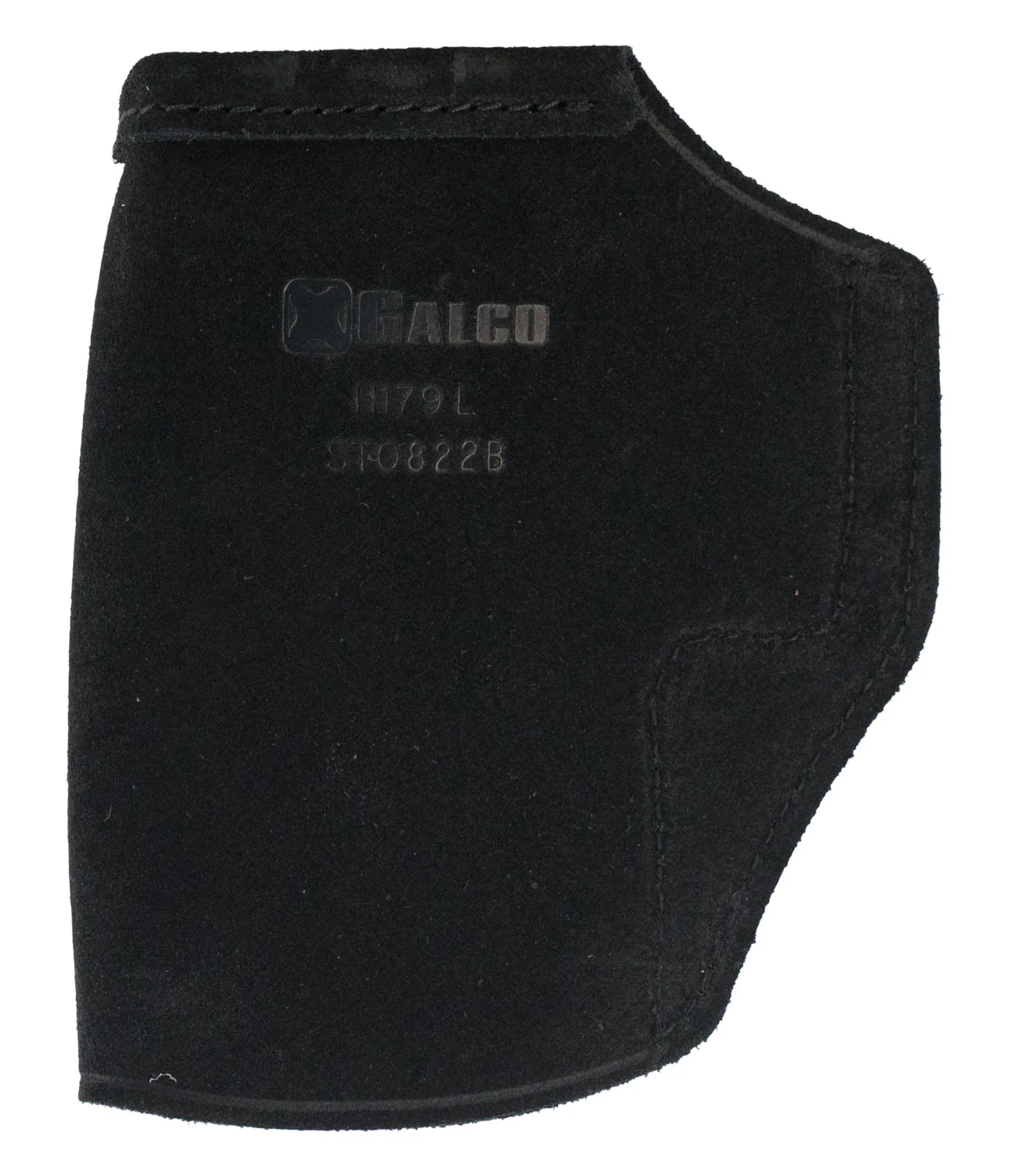Galco STO836B Stow-N-Go IWB Black Leather Belt Clip Fits Ruger LCP II/LCP Max Belt 1.75" Wide Right Hand