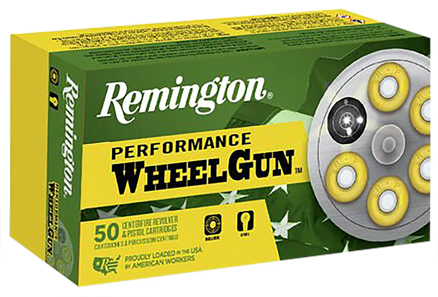 Remington Ammunition 22267 Performance WheelGun 38Special 148gr Target Master Wad Cutter 50 Per Box/10 Case