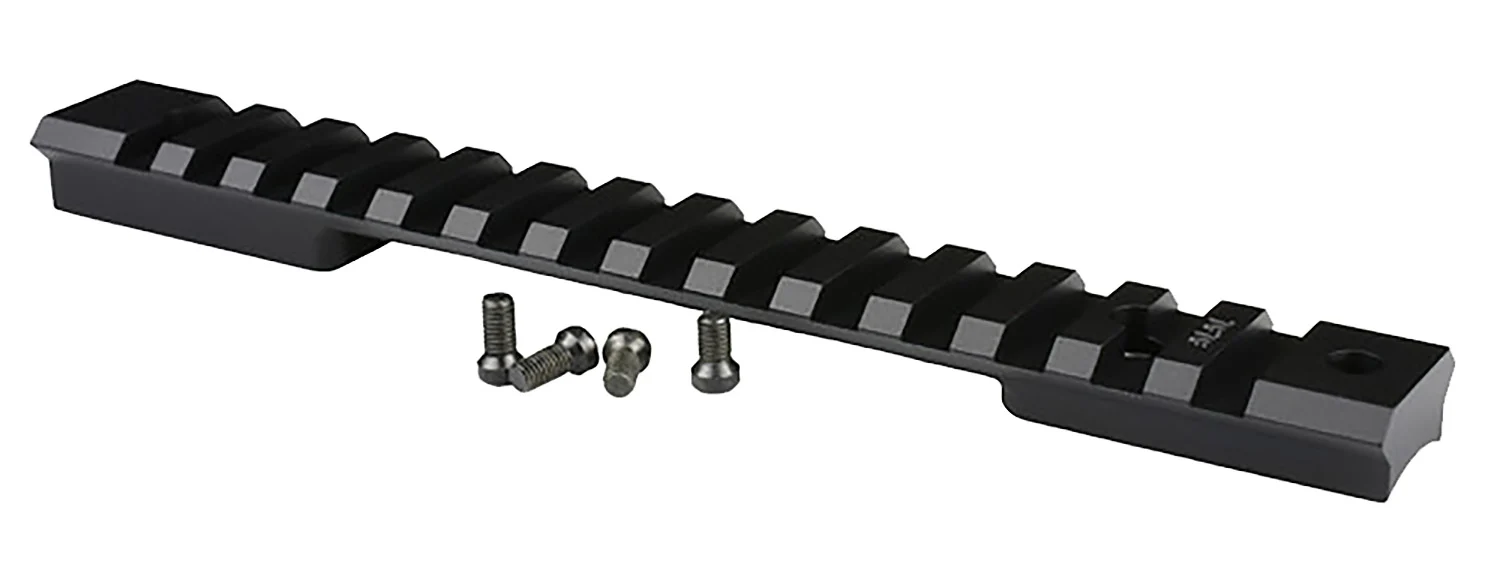 Warne 76T3M Mountain Tech Tactical Rail Black Anodized Aluminum Tikka T3/T3X Rifle Short Action, 0 MOA