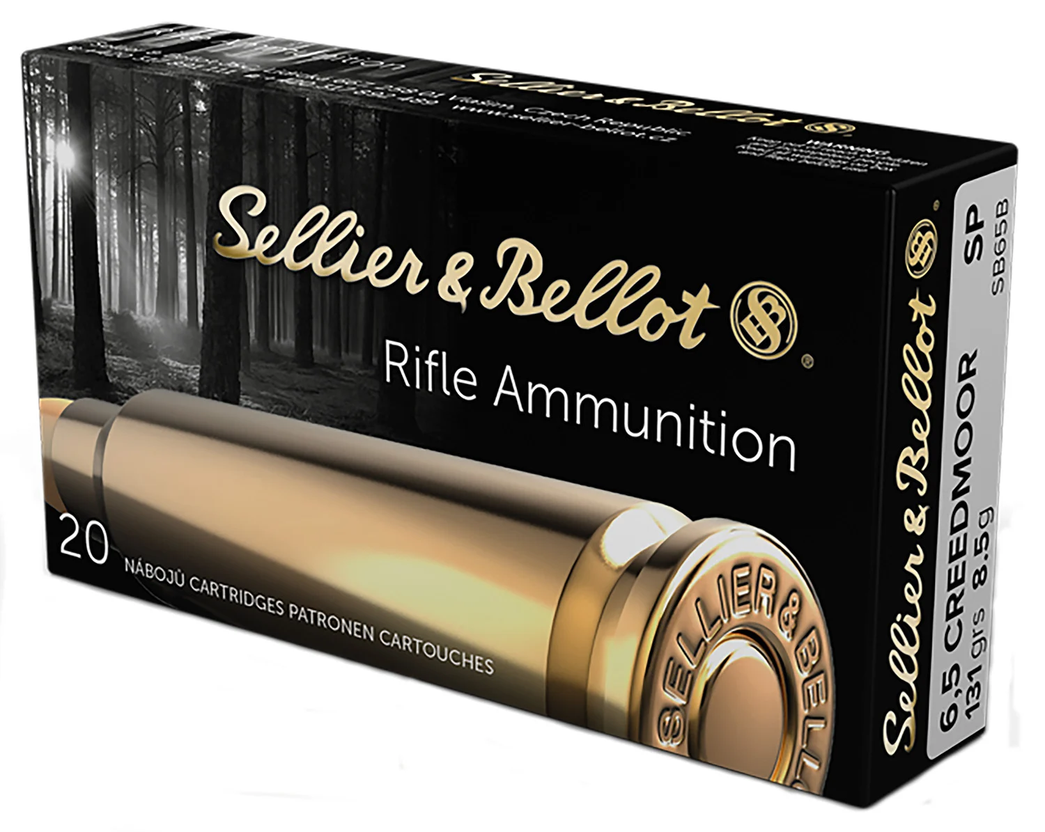Sellier & Bellot SB65B Rifle 6.5Creedmoor 131gr Soft Point 20 Per Box/25 Case
