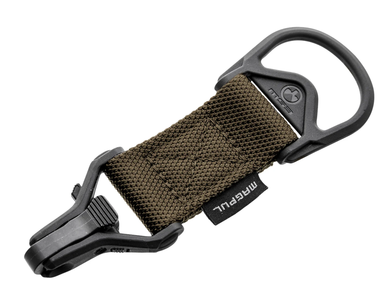 Magpul MAG516-COY MS1/MS3 Sling Adapter made of Steel with Coyote Melonite Finish, Polymer Hardware, Nylon 1.25" Webbing & Two to One-Point Design for AR-15, M4 & M16