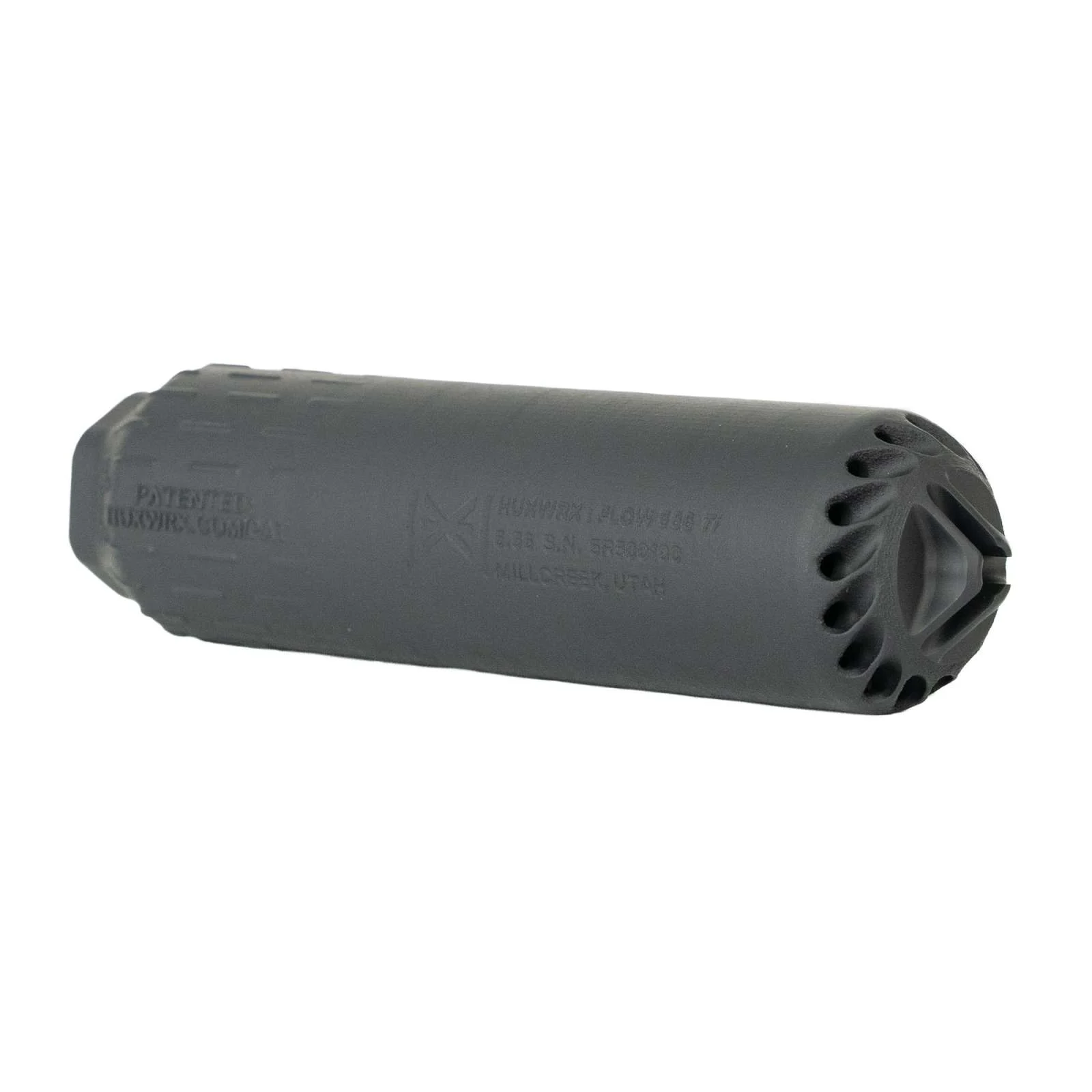 HUXWRX FLOW 556 TI + FLASH HIDER BLACK 1/2-28 SUPPRESSOR