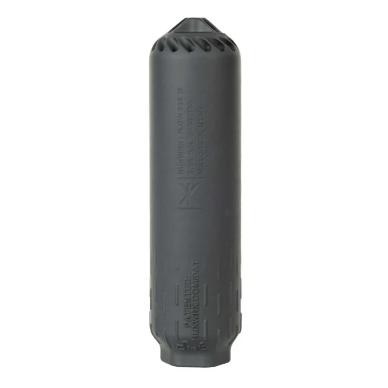 HUXWRX FLOW 556 TI + FLASH HIDER BLACK 1/2-28 SUPPRESSOR