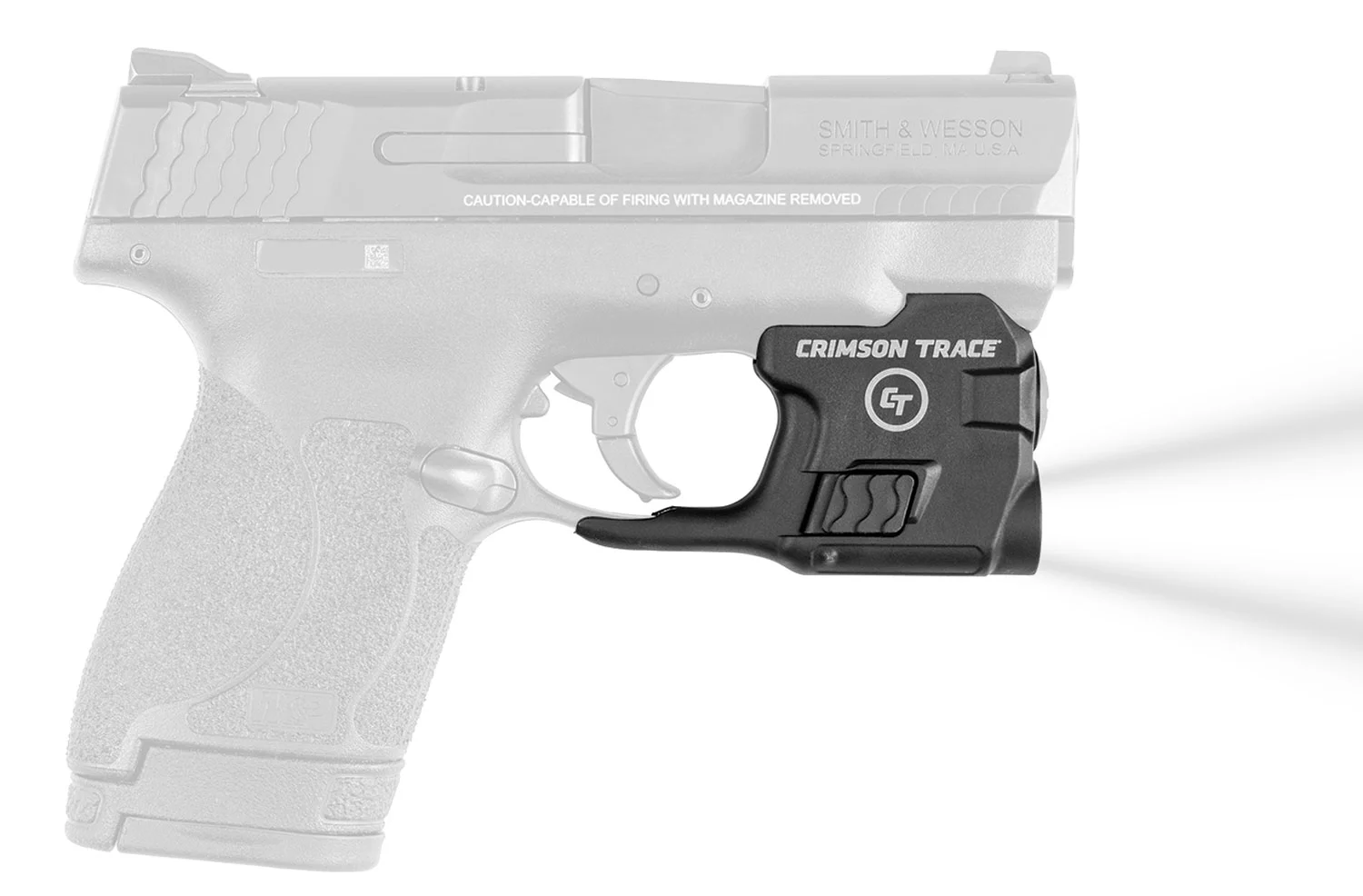 Crimson Trace 0182501 Lightguard Polymer S&W M&P Shield/Shield Plus/M2.0 Shield, 110 Lumens White LED, Trigger Guard Mount
