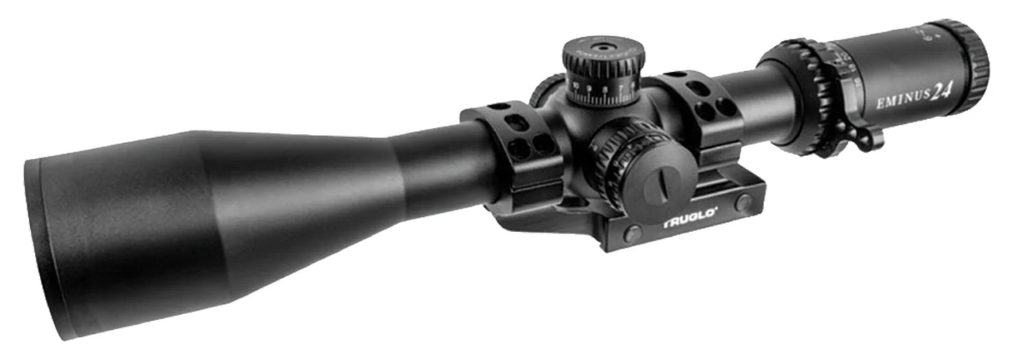 TruGlo TG-8562TLR Eminus Black Anodized 6-24x50mm 30mm Tube Dual Illuminated (Green/Red)TacPlex MOA Reticle