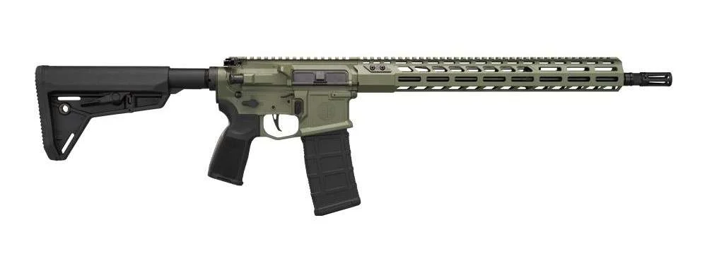 SIG SAUER M400 SDI MOSS GREEN 5.56 RIFLE, 16" W/ RAIL, MAGPL STOCK, FLATBLDE TRIGGER