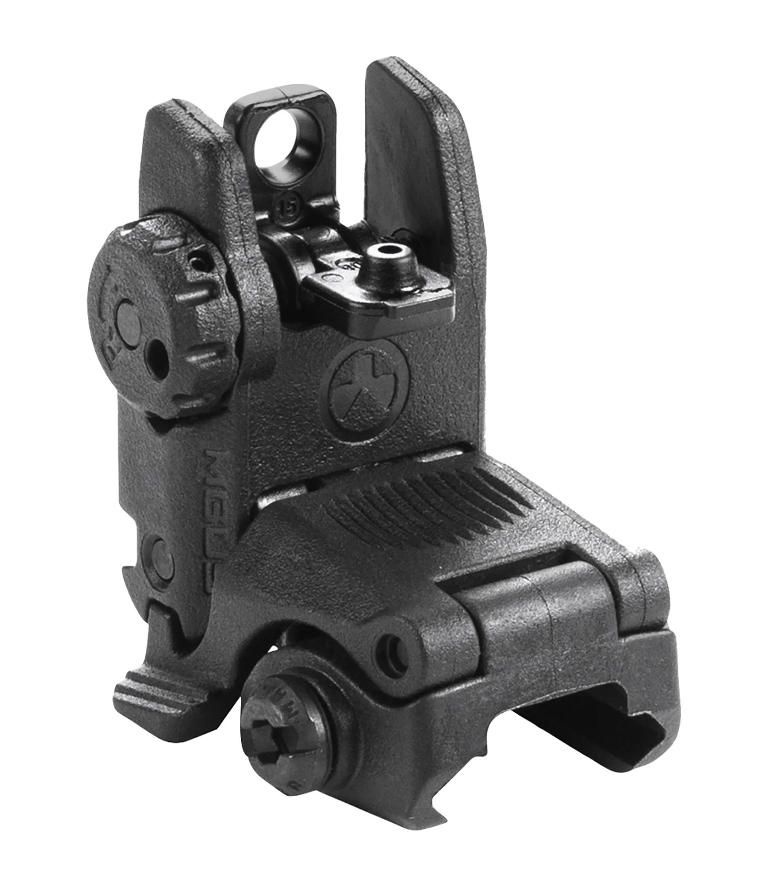 Magpul MAG248-BLK MBUS Sight Rear Black Folding for AR-15/M16