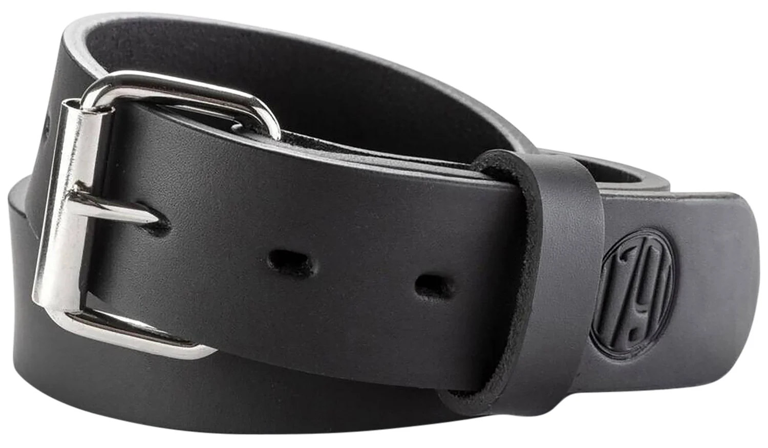 1791 Gunleather BLT013842SBLA 01 Gun Belt Stealth Black Leather 38/42 1.50" Wide Buckle Closure