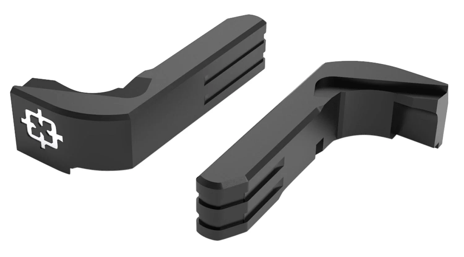 Cross Armory CRGMCBK Mag Catch Extended Compatible w/Glock Gen1-3/P80 Black Anodized Aluminum