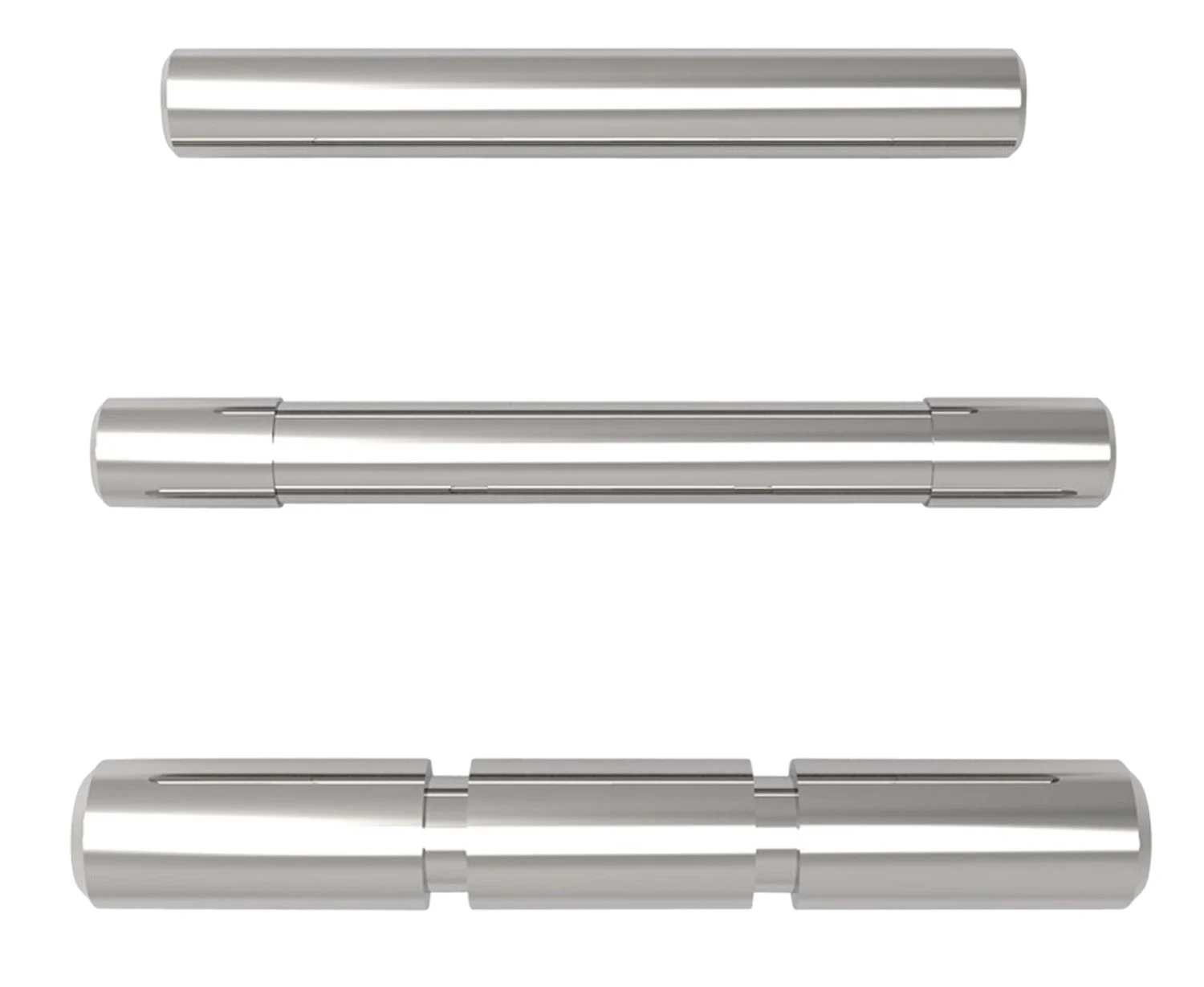 Cross Armory CRGPSSV 3 Pin Set Compatible w/ Glock Gen1-3 Silver Steel
