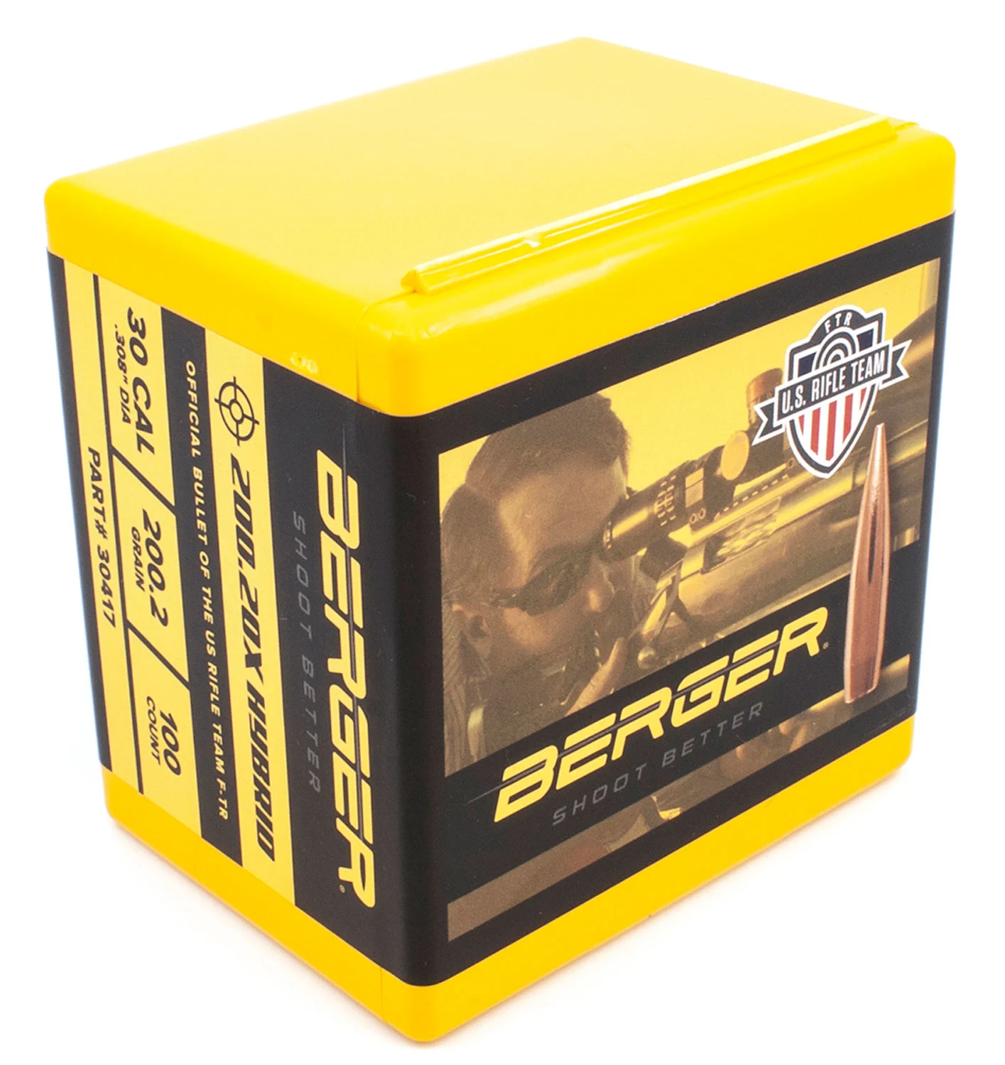 Berger Bullets 30417 Hybrid Target 30Cal 200.2gr 100/Box