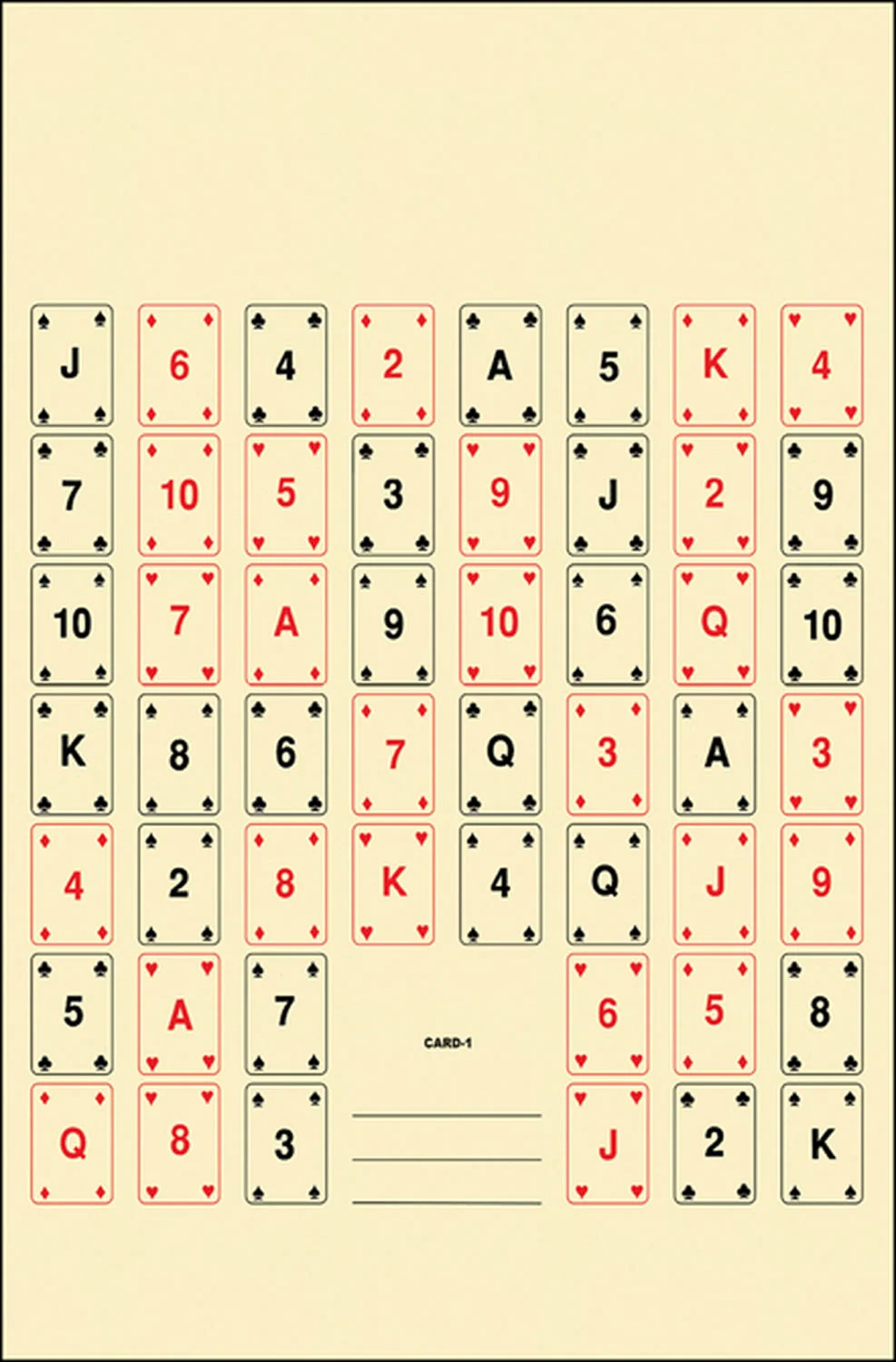 Action Target CARD1100 Entertainment 52 Playing Cards Paper 22.50" x 24" Multi-Color 100 Per Box