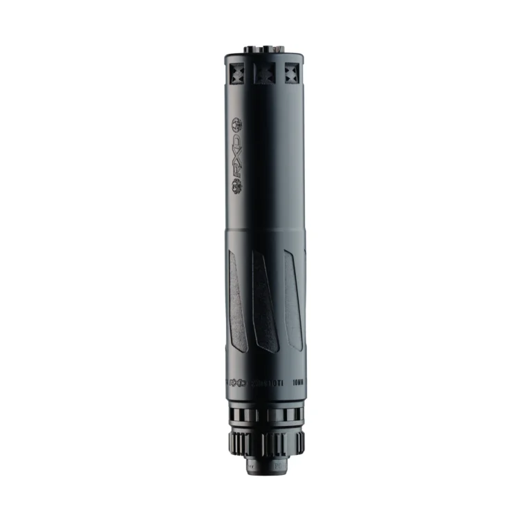 DEAD AIR RXD910TI 9MM SUPPRESSOR BLACK 9MM OPTIMIZED, 10MM CAPABLE GMS, 1/2X28 PISTON