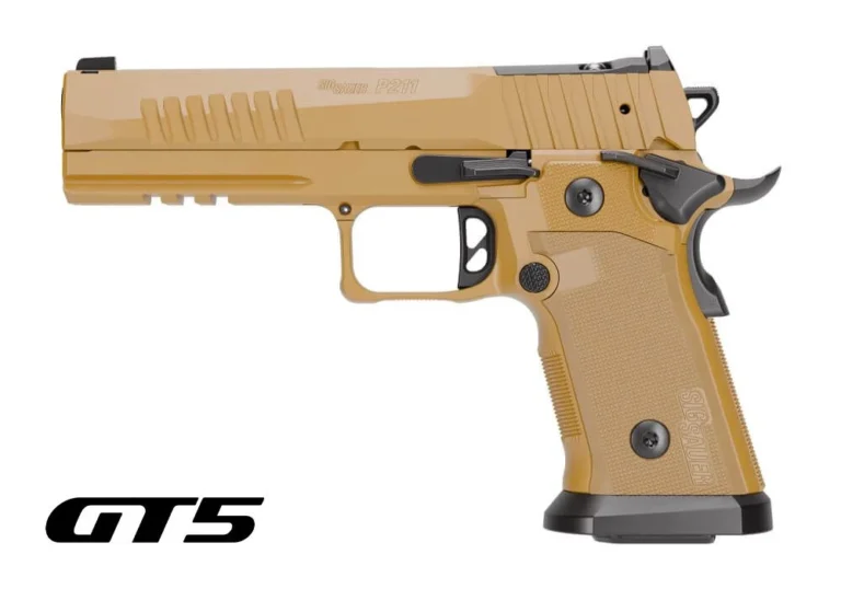 SIG SAUER P211-GT5 COYOTE 9MM PISTOL 5" COY TAN 2-21RD, 1-17RDRD MAGS