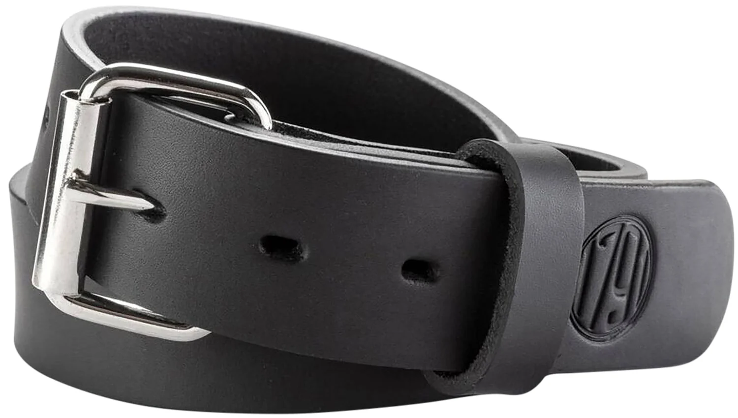 1791 Gunleather BLT013236SBLA 01 Gun Belt Stealth Black Leather 32/36 1.50" Wide Buckle Closure