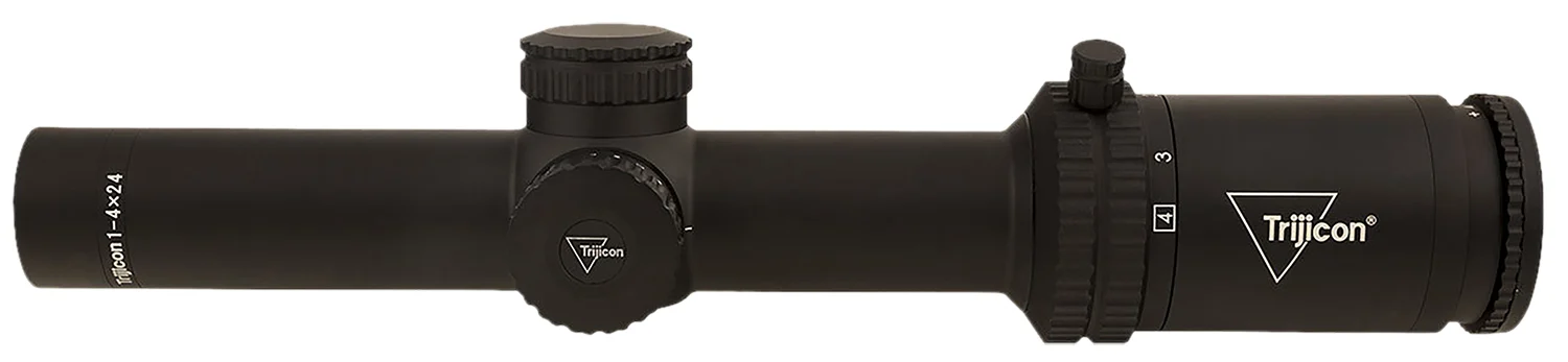 Trijicon 2900011 Credo Matte Black 1-4x24mm 30mm Tube LED Illuminated Red MRAD Ranging Reticle