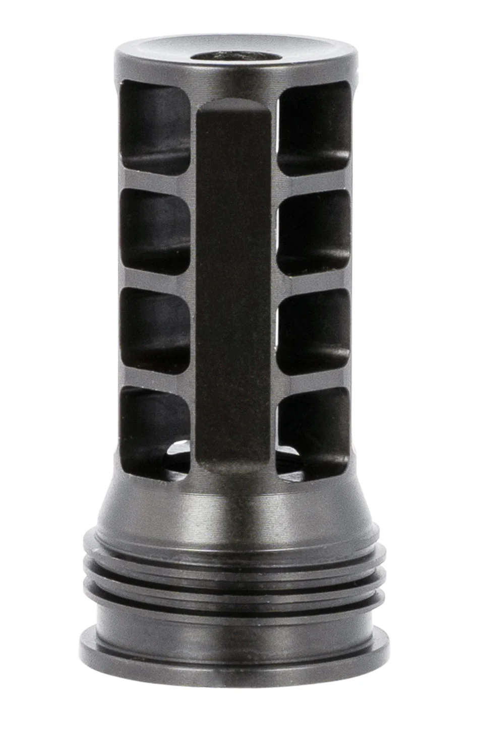 Huxwrx 1574 QD 762 Muzzle Brake Black with 5/8"-24 tpi Threads, 2.30" OAL & 1.20" Diameter for 30 Cal AR-Platform