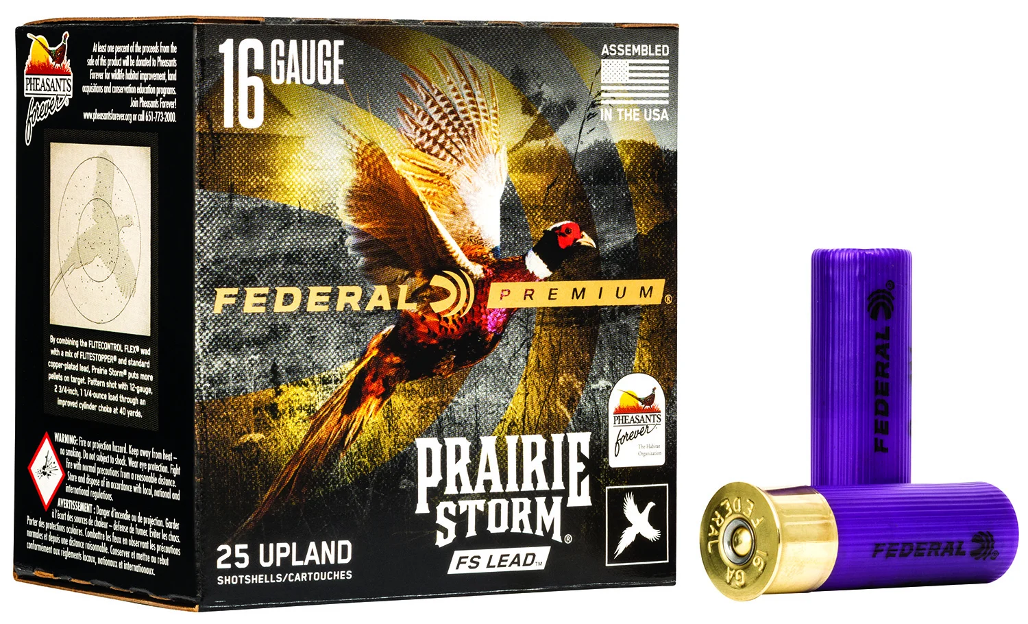 Federal PFX164FS4 Premium Prairie Storm FS 16Gauge 2.75