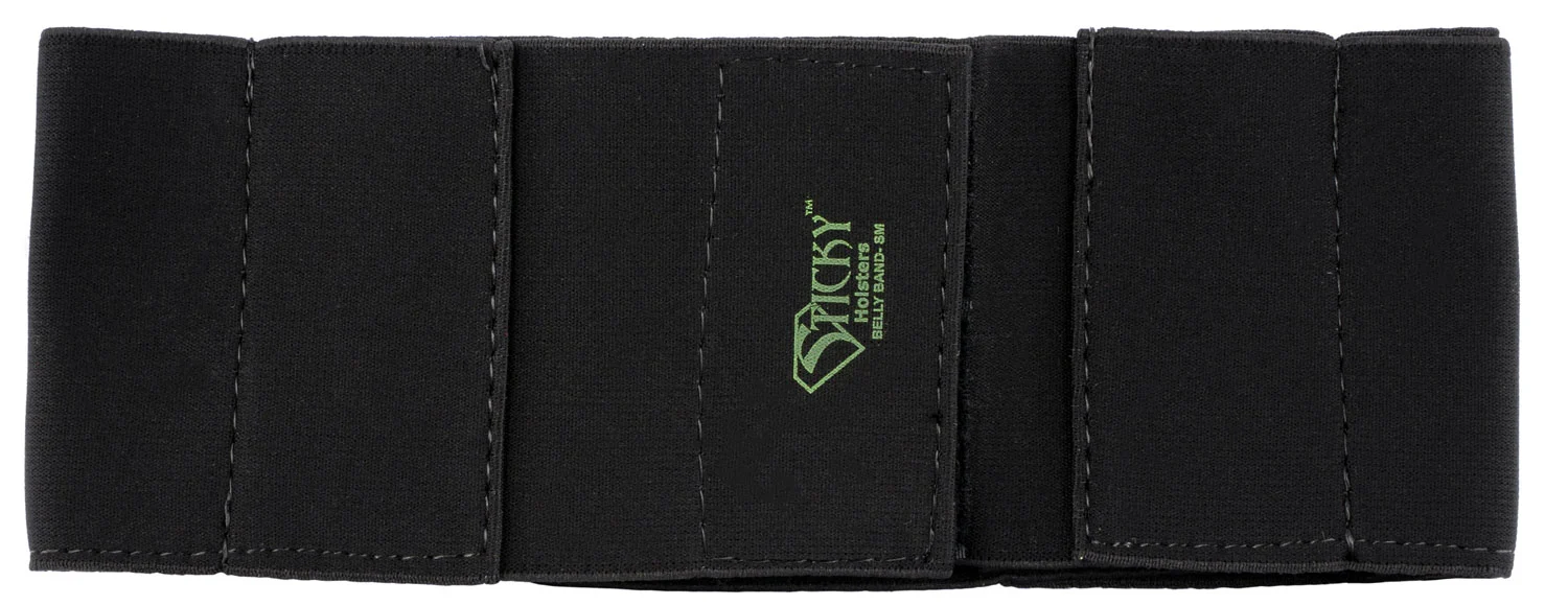 Sticky Holsters BBSM Belly Band Black Small Elastic 24"-34"
