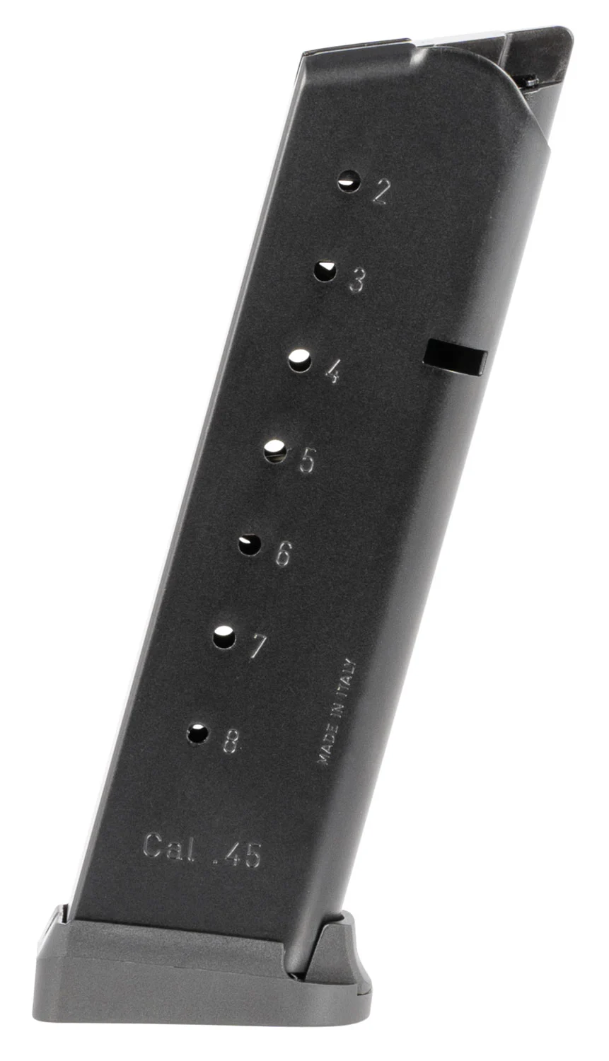 Mec-Gar MGCG4508MATCH 1911 Government 8rd 45 ACP, Blued w/Anti-Friction Coating Carbon Steel