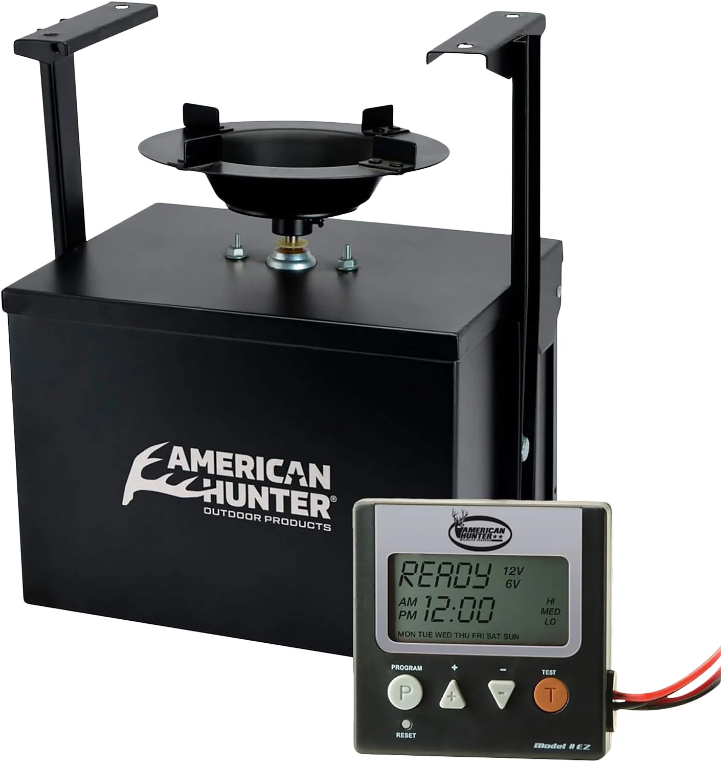 American Hunter 20558 Heavy Duty Spin Kit 8 Programs 1-30 Seconds Duration Black Features Digital Timer
