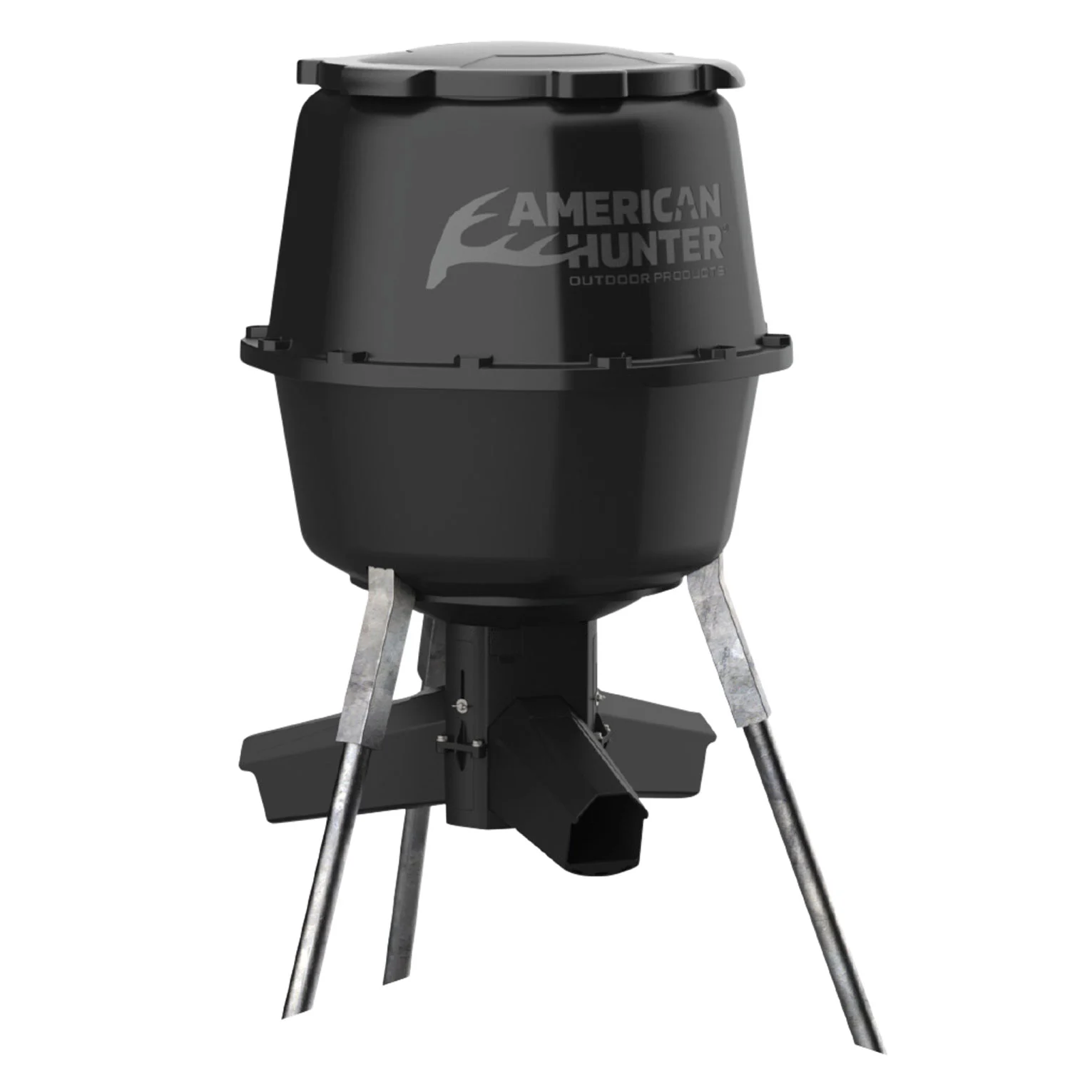 American Hunter AH225GRAV Gravity Feeder w/Nesting Hopper 30 Gallon Capacity Black