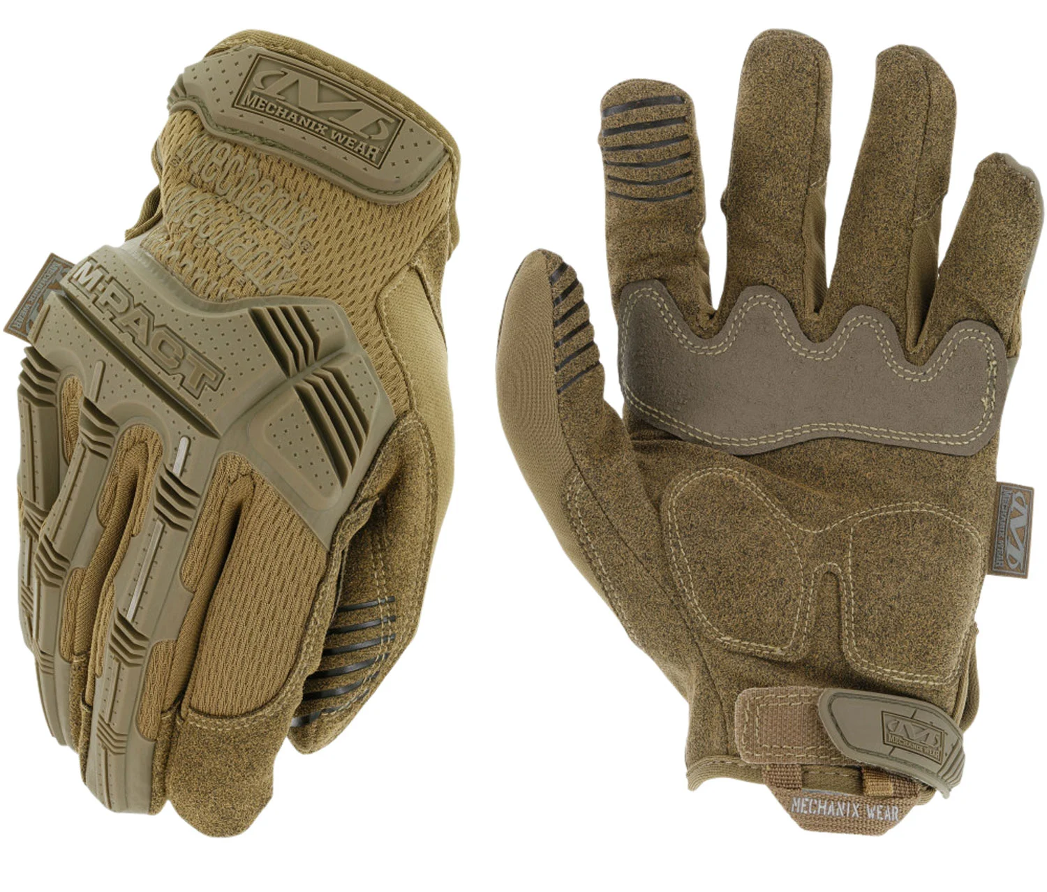 Mechanix Wear MPT72010 M-Pact Coyote Synthetic Leather Large TPR Closure