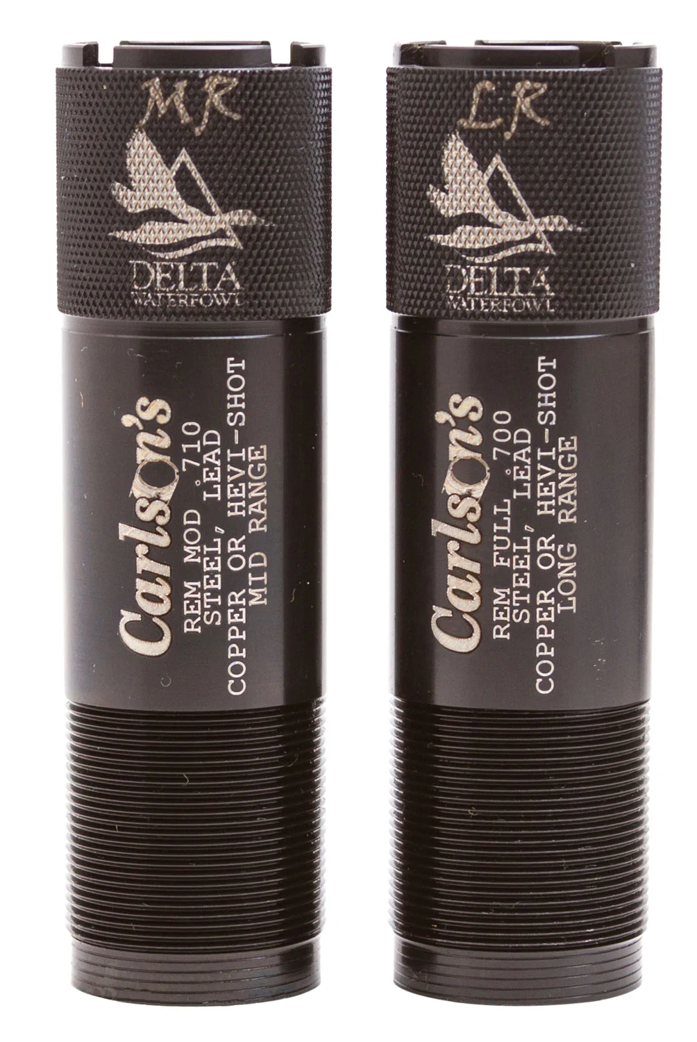 Carlson's Choke Tubes 07260 Delta Waterfowl Remington Rem Choke 12 Gauge Mid/Long Range Knurled 17-4 Stainless Steel