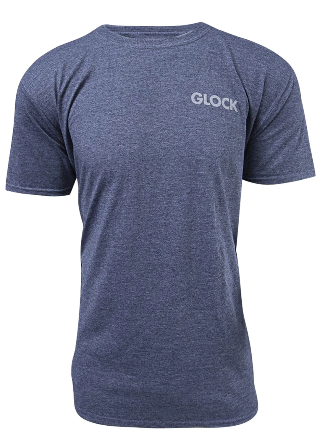 Glock AA75160 Pistol Flag Heather Navy Cotton/Polyester Short Sleeve 3XL Semi-Fitted