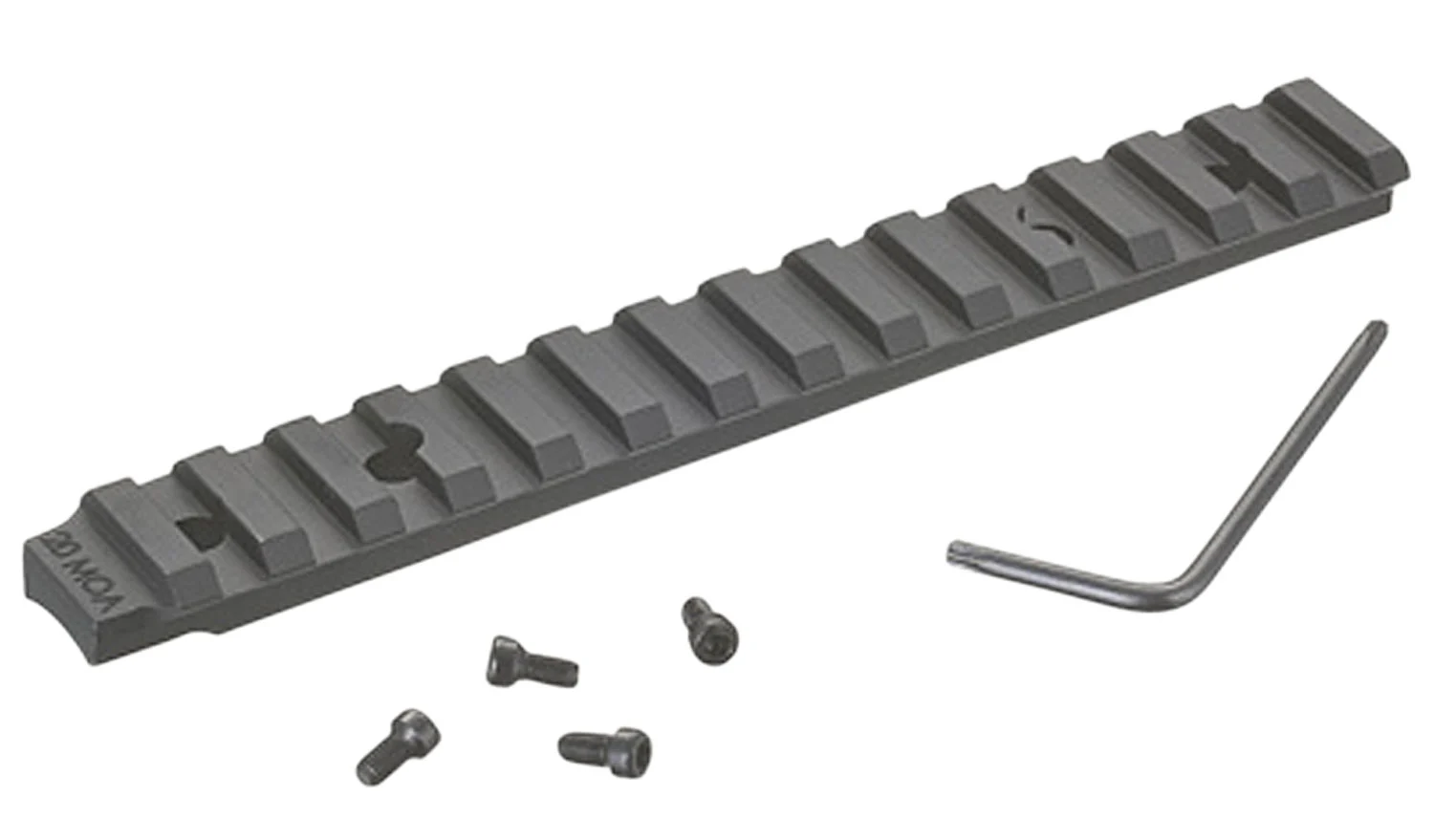 Ruger 90678 Picatinny Rail Black Anodized Aluminum Fits Ruger American Rifle Short Action 20 MOA