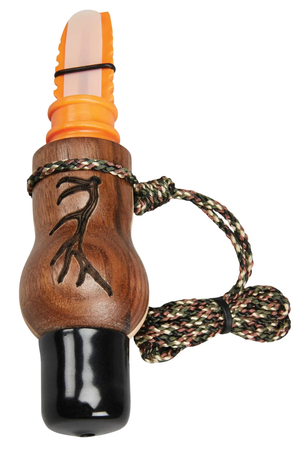 Wayne Carlton's Calls 70168 Whispering Cow Call Open Call Cow Sounds Attracts Elk Natural Walnut/Maple