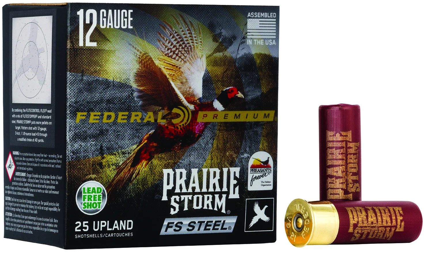 Federal PFSX143FS3 Premium Prairie Storm FS 12Gauge 3" 1 1/8oz 3Shot 25 Per Box/10 Case