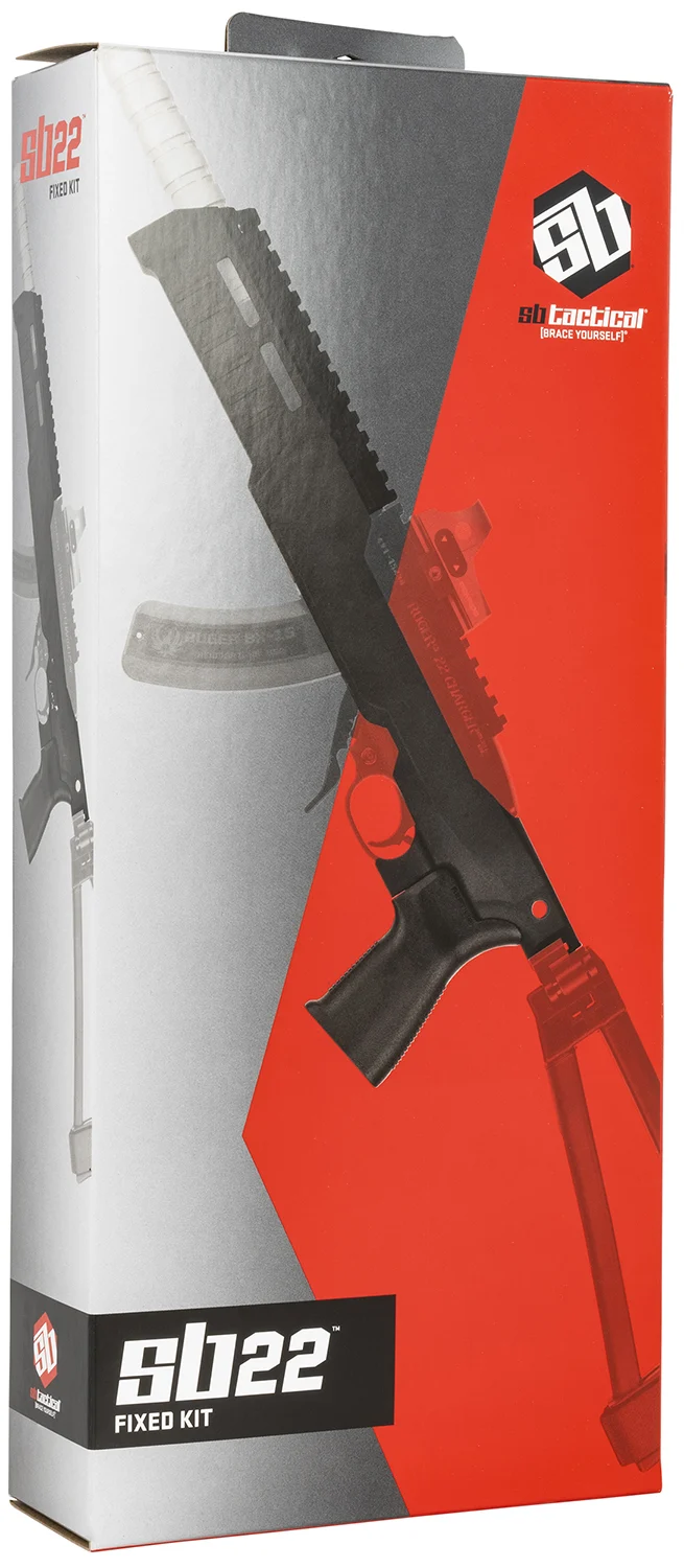 SB Tactical 22TD-01-SB Chassis Fixed Black for Ruger 10/22 & Ruger 22 Charger Right Hand