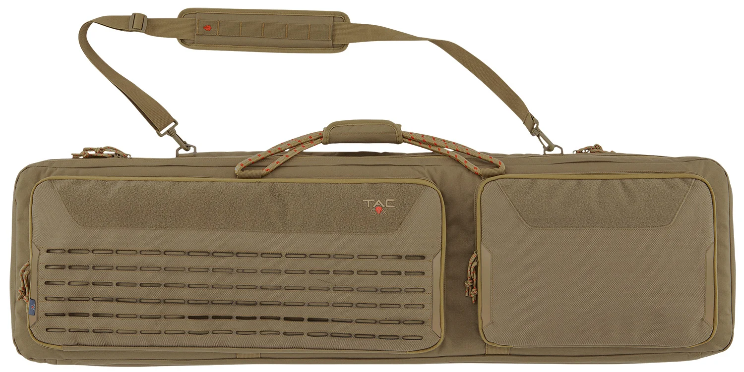 Tac Six 10833 Unit Tactical Case Coyote 600D Polyester 2 Rifles