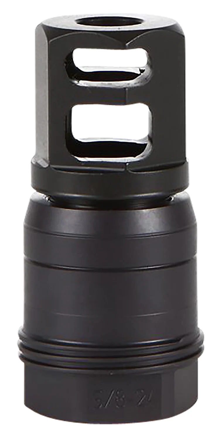 Sig Sauer SL76258X2490DEGM Clutch-Lok QD Muzzle Brake Black Stainless Steel with 5/8" 24 tpi Threads for 7.62mm 90 Degree Taper