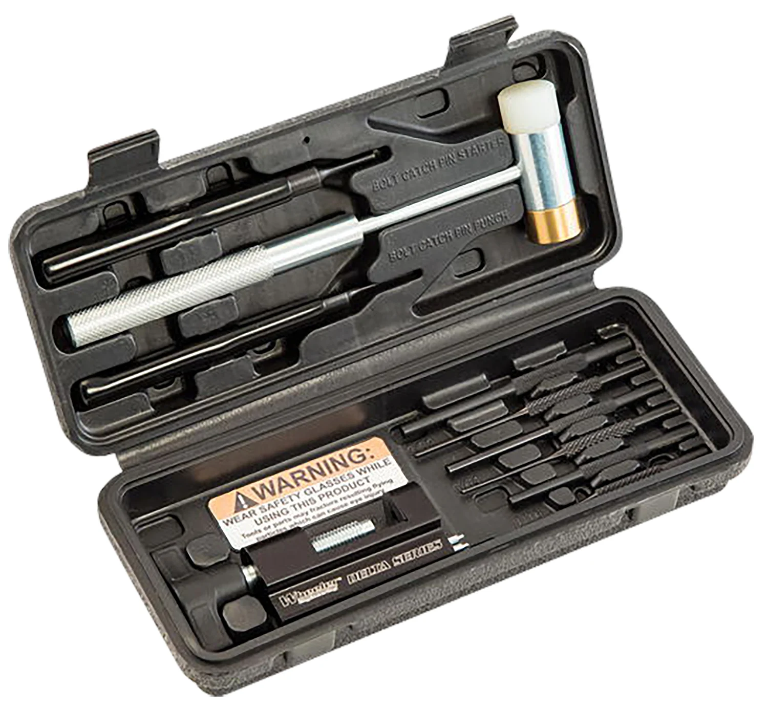 Wheeler 952636 AR15 Hammer & Roll Pin Punch Set Black Steel AR Platform Firearm