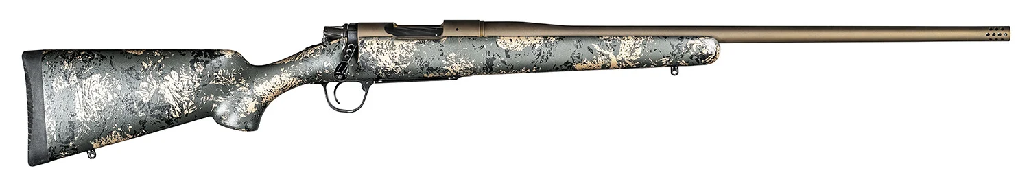 Christensen Arms 8010108300 Mesa FFT 308 Win 4+1 20" Threaded Barrel, Burnt Bronze Cerakote, Green with Black/Tan Webbing Stock