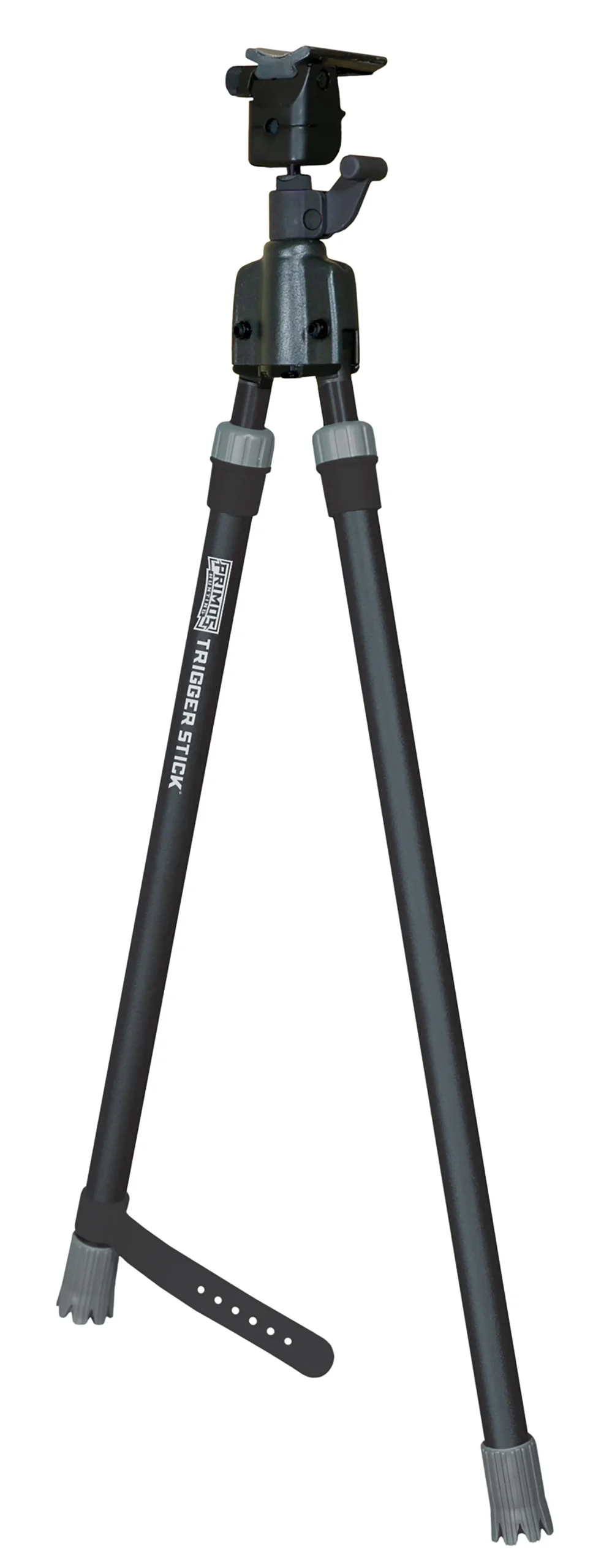 Primos 65826 Trigger Stick Bipod made of Steel with Black & Gray Finish, QD Swivel Stud Attachment Type & Medium Height (Clam Package)