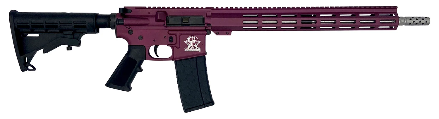 Great Lakes Firearms GL15223SSCHY AR-15 223 Wylde 16" Stainless 30+1, Black Cherry Rec, Black Stock & Grip