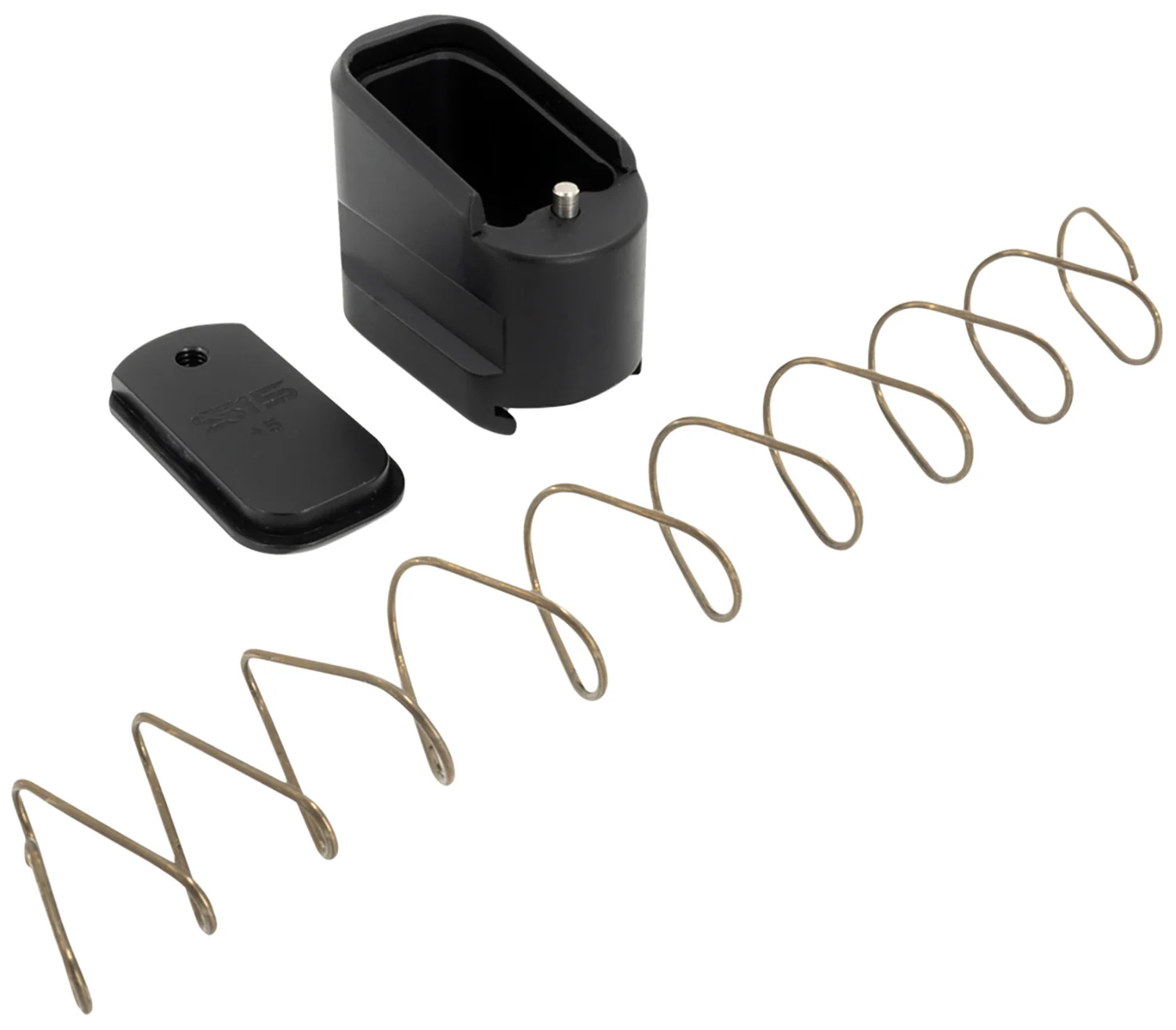Shield Arms SAS15ME5BLK Magazine Extension 5rd Compatible w/ Shield Arms S15 Magazine, Black Anodized Aluminum