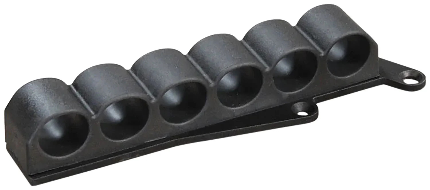 ADAPTIVE TACTICAL AT06000R Receiver Mounted Shell Carrier 6rd Non-Glare Black Synthetic Rubber Fits Remington 870/1100/1187 12 Gauge