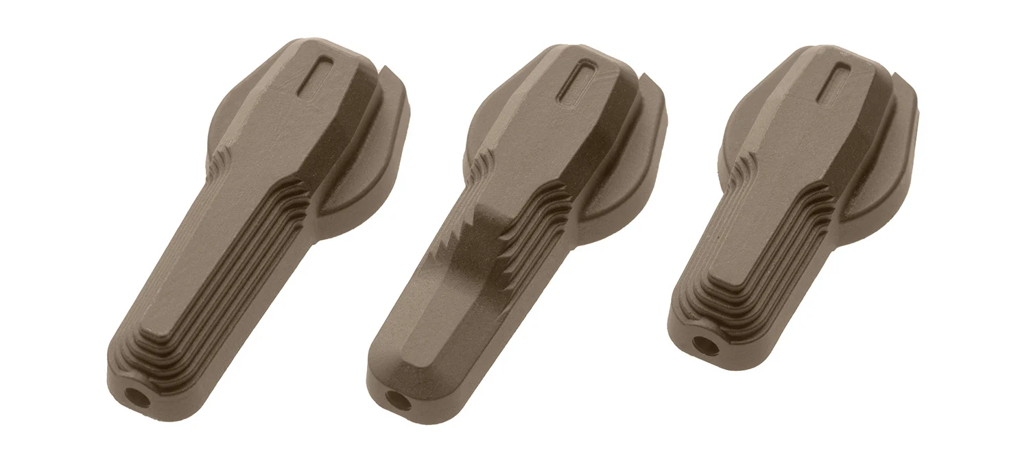 Magpul MAG1254-FDE ESK Safety Selector FDE Polymer/Steel, Ambi 60/90 Degree Options, Fits AR-Platform