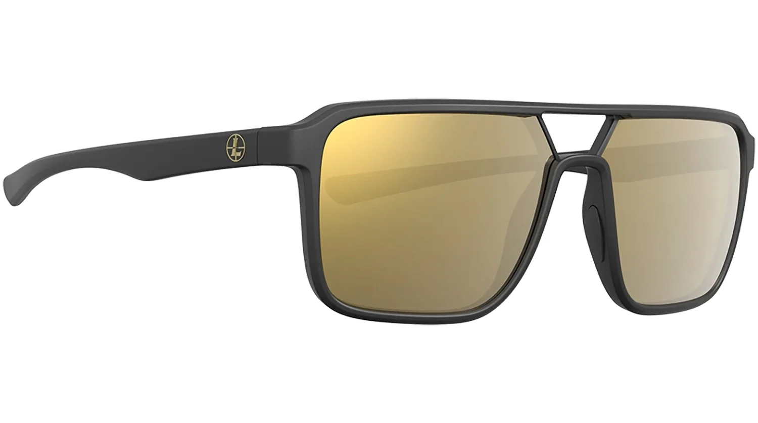 Leupold 182675 Performance Wear Bridger Bronze Mirror Lens Polycarbonate Matte Black Frame