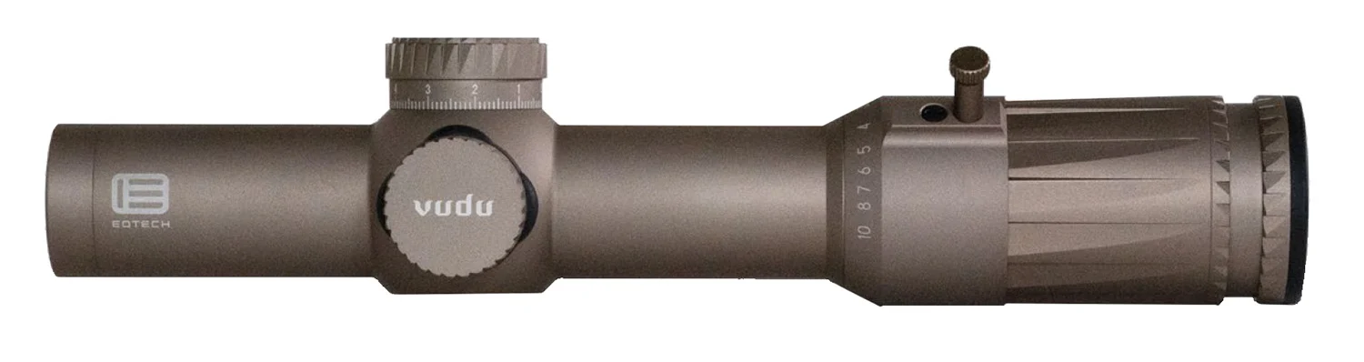 Eotech VDU110FFSR4TAN Vudu Tan 1-10x28mm 34mm Tube, 1 MOA Illuminated Red SR4 MOA Reticle