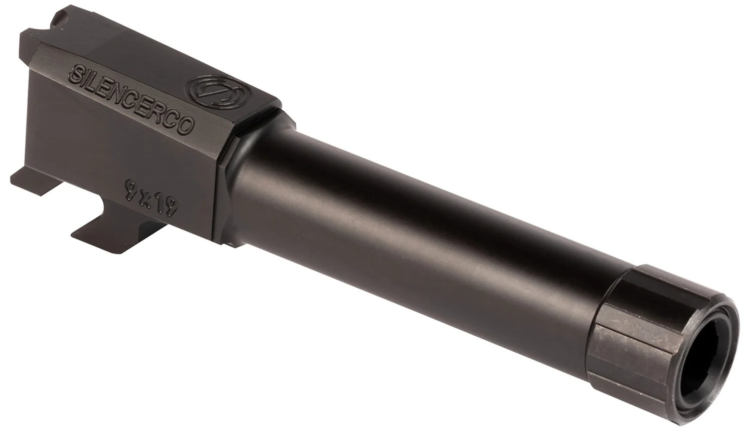 SilencerCo AC2290 S&W 9mm Luger 3.50" Threaded Black Nitride Stainless Steel, Fits S&W M&P Shield