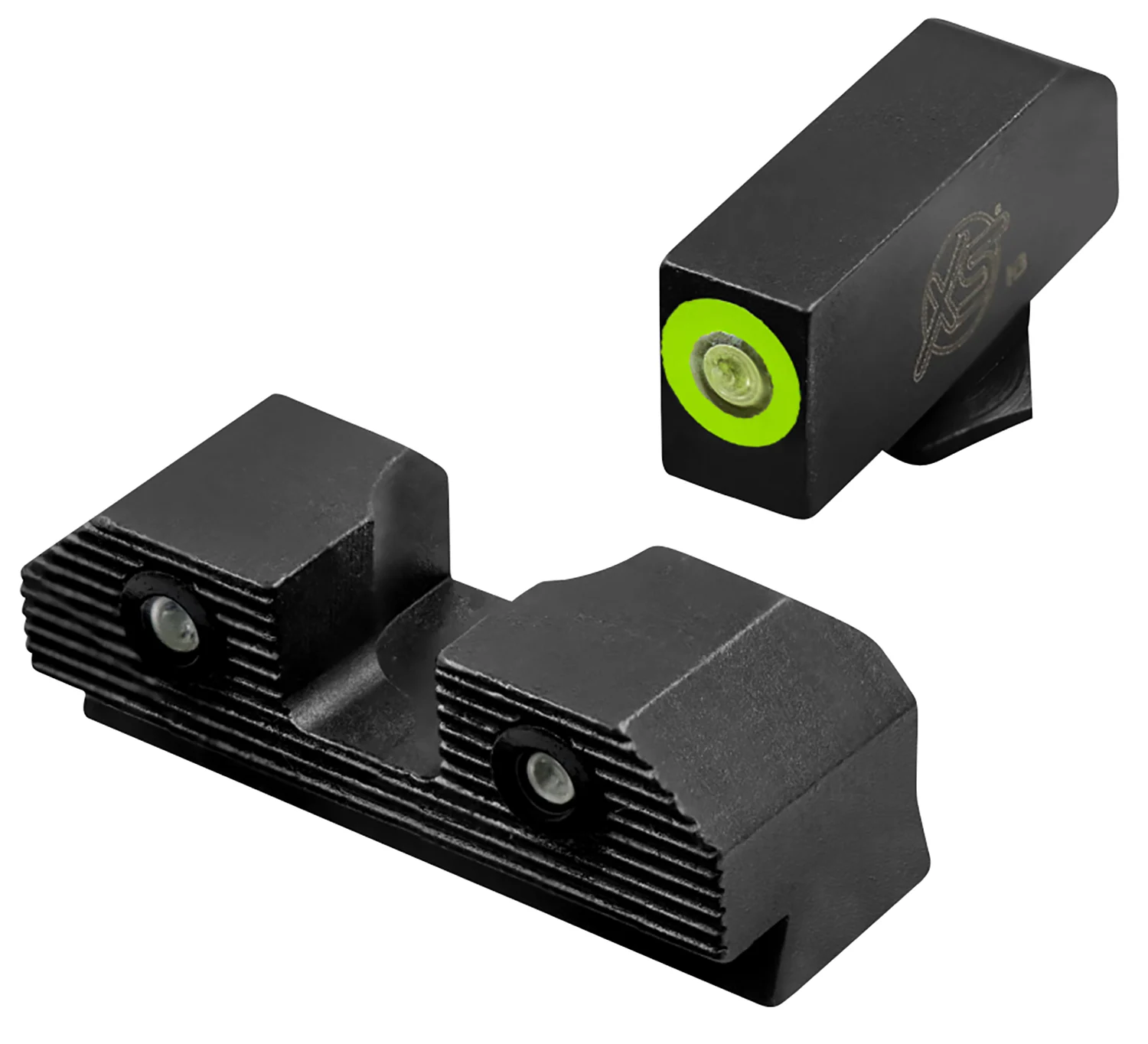 XS Sights GLR201P6G R3D 2.0 Night Sights fits Glock Black | Green