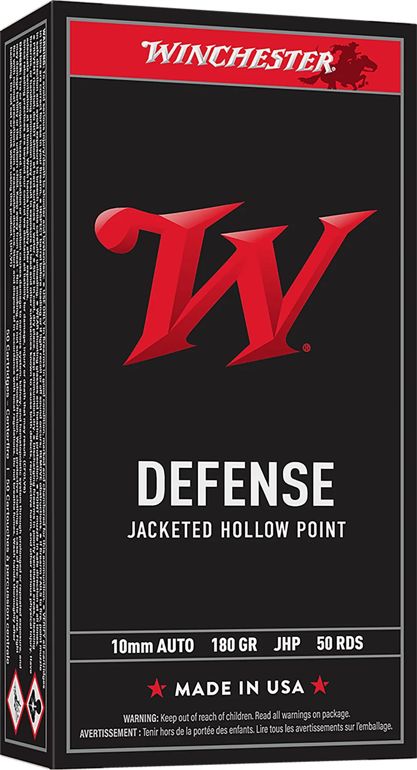 Winchester Ammo USA10JHP USA 10mm 147gr Jacketed Hollow Point 50 Per Box/10 Case