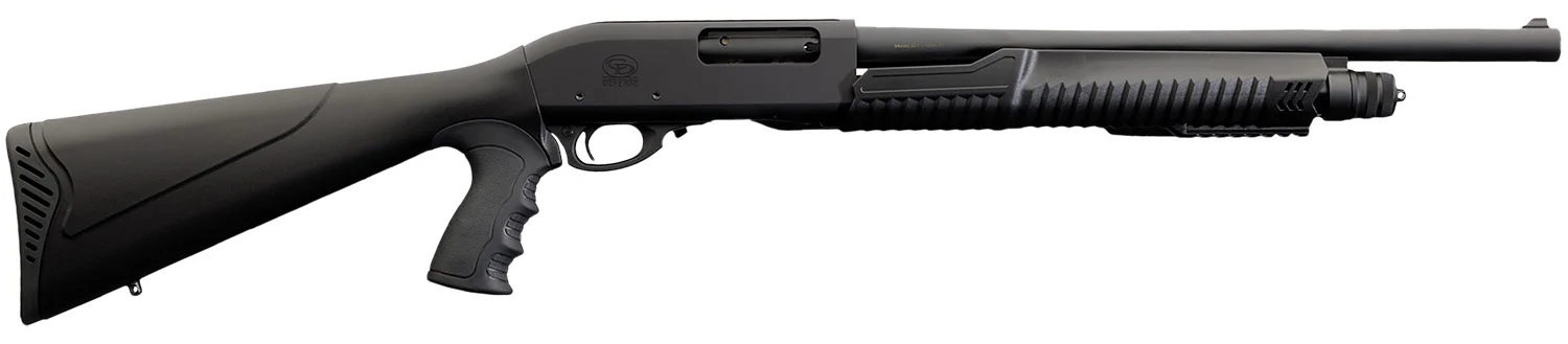 Chiappa Firearms 930294 301 Full Size Frame 12 Gauge Pump 3" 4+1 18.50" Black Steel Barrel, Black Aluminum Receiver, Black Fixed Synthetic Stock, Black Polymer Grip