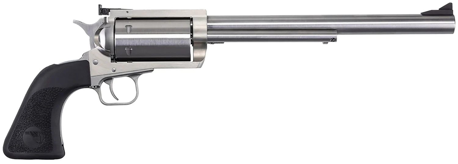 Magnum Research BFR30306 BFR Extra Large 30-30 Win 6 Shot 10" Brushed Stainless Steel Barrel & Cylinder, Stainless Steel Frame, Black Hogue Rubber Grip, Exposed Hammer
